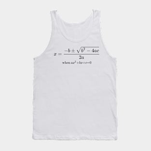 quadratic formula Tank Top